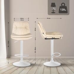 CLP Bárszék Laurel műbőr, krém (323924)