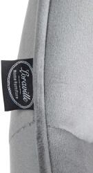 CLP 2 db bárszék Vonore bársony króm szett, szürke (325251)