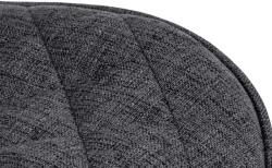 CLP 2 db bárszék készlet Minosa szövet, fekete (322853)