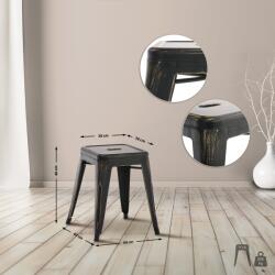 CLP Antik Armin szék, fekete-arany (10859067)