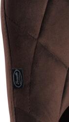 CLP 2 db Lazio bársony bárszék készlet, barna (323251)