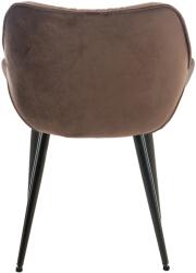 CLP Tanna bársony 4db-os székkészlet, barna (318484)