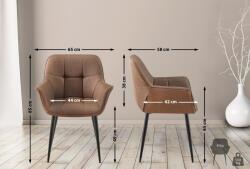 CLP Roseville szövet étkezőszék, taupe (318309)