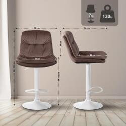 CLP Bárszék Laurel bársony, barna (323969)