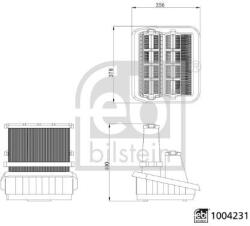 Febi Bilstein Filtru aer FEBI BILSTEIN 1004231 (1004231) - fixbox