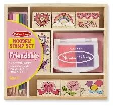 Melissa and Doug Melissa and Doug: M and D - Fa nyomda készlet ceruzákkal - Barátság (1632)