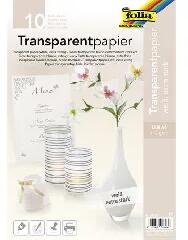 Folia Folia: Pauszpapír, A4, 115 g, 10 lap, FOLIA, fehér (87400)