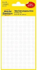Avery-Zweckform Avery Zweckform: Etikett, 8 mm, kör, AVERY ZWECKFORM, fehér, 416 etikett/csomag (3175)