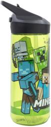 Stor Minecraft, Prem, sticla de apa din plastic, cu gura de scurgere, ecozen, 620 ml