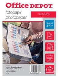 Office Depot Standard A3 180g fényes 100db fotópapír (OFFICE_DEPOT_OD112257) (OFFICE_DEPOT_OD112257)
