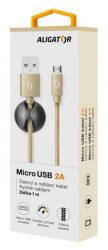 Aligator DATKP03 USB 2.0 1 M Micro-USB A USB A Arany USB kábel (DATKP03)