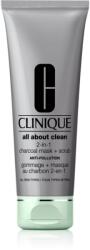 Clinique All About Clean 2-in-1 Charcoal Mask + Scrub masca de fata pentru curatare 100 ml Masca de fata