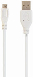 Gembird MicroUSB B - USB A, 0.5m USB 2.0 0, 5 M Micro-USB B Fehér USB kábel (CCP-MUSB2-AMBM-W-0.5M)