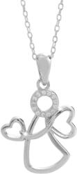 JSB Bijoux Angyal, üreges medál cirkóniával 92300437cr (Ag925/1000, 2, 5 g)