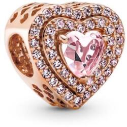 PANDORA Timeless 789218C01 Szikrázó lapos szív charm