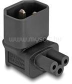 Delock Tápadapter IEC 60320 - C14 - C5, apa / anya, 2, 5 A, 90 -ban hajlított (DL80471) (DL80471)