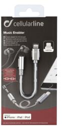 Cellularline 8018080342387 0, 01 M Lightning 3.5mm Szürke audio kábel (MUSICENABLERMFID)