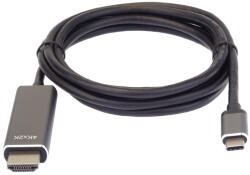 PremiumCord KU31HDMI08 1, 8 M HDMI A USB C Fekete video átalakító kábel (ku31hdmi08)