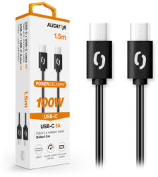 Aligator DATKP46 USB 3.2 Gen 1 (3.1 Gen 1) 1, 5 M USB C Fekete USB kábel (DATKP46)
