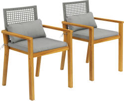 Outsunny scaune set exterior casă de vară bănci confortabile pereche relaxare | Aosom Romania (84G-862V91TK)