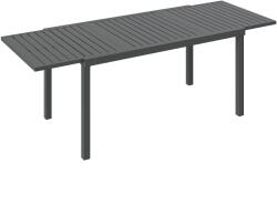 Outsunny Masă de Grădină Extensibilă 150/225x85x75 cm Masă de Luat Masa din Aluminiu cu Blat cu Șipcă pentru 6-8 Persoane Gri | Aosom Romania (84G-895V00CG)