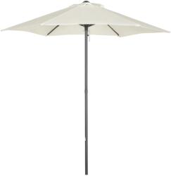 Outsunny Umbrelă Pătrată 2x2m pentru Grădină, Stâlp Central din Aluminiu, Rezistentă la Intemperii, Bej | Aosom Romania (84D-159BG)
