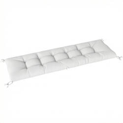 Outsunny Pernă pentru Bancă de Exterior cu Chingi de Prindere Protecție UV50+ Revenire Lentă Interior Exterior 198x65x13 cm Crem | Aosom Romania (84G-965V00WT)