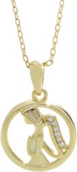 JSB Bijoux 92300436g-cr Angyal köbös cirkóniával, aranyozott (Ag925/1000, 2, 5 g)