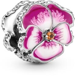 PANDORA Moments 790777C01 Rózsaszín árvácska charm (Ag 925/1000, 2, 8 g)
