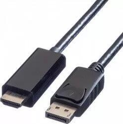 Valueline Cablu video Value Displayport la HDMI T-T 5m UHD 4K Negru (11.99.5788-10)