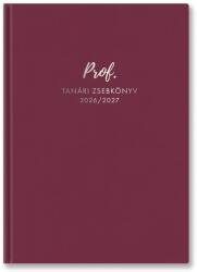 TopTimer Carte de buzunar pentru profesor TOPTIMER Prof PU copertă din piele artificială A/5 săptămânal 150x210 mm Zmeură 2026-2027 27P100C-E17 (27P100C-E17)