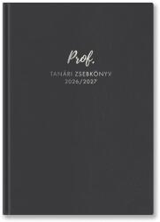 TopTimer Carte de buzunar pentru profesor TOPTIMER Prof PVC copertă din piele artificială A/5 săptămânal 145x205 mm Antracit 2026-2027 27P100C-301 (27P100C-301)