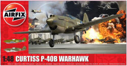 Airfix Model asamblat Airfix Militar : Avioane - Avion de luptă american Curtiss P-40B Warhawk (AIR05130A)