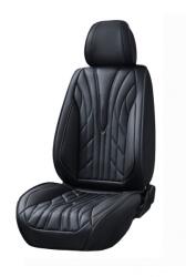  Univerzális autóüléshuzat szett, elöl-hátul, fekete műbőr