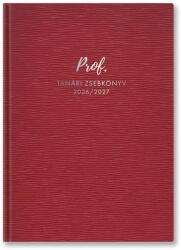 TopTimer Tanári zsebkönyv TOPTIMER Prof PU műbőrborító A/5 heti 145x205 mm Vörös 2026-2027 27P100C-201 (27P100C-201)
