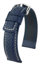 HIRSCH CARBON 22mm vízálló Hi-Tech óraszíj (02592080-2-22)