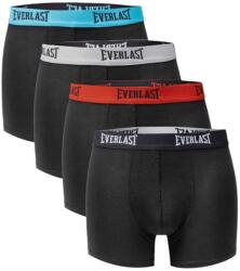 Everlast 4 pár férfi pamut boxer készlet, Everlast, fekete, M (AW24_EV004_GUMA_M)