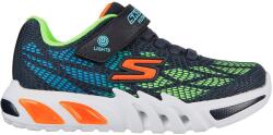 Skechers Skechers, Flex-Glow Elite-Vorlo sneaker LED-fényekkel, Zöld, Mandarinszín, Tengerészkék, 33.5 EU (400137L-NVMT-33.5)