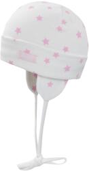 DOLL Kötött sapka megkötővel, BABA, csillagminta, többszínű, pamut/elasztán (hurtimex_4050744625164)