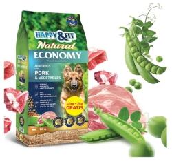Happy&Fit Happy & Fit Natural Economy Adult with Pork and Vegetables 12+2 kg