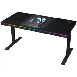 LORGAR Birou gaming LORGAR DESK ELITE 90, melamina, electric reglabil 705-1165mm, RGB, 1405x680mm (LRG-DE90W)