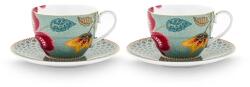 Pip Studio set de cești cu farfurioară din porțelan siliconat 300 ml 99KK-FIU0GP_MLC (51004223)