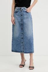 Weekend Max Mara fustă cu crăpătură denim ASTI PPY2-SDD00R_50J (2615101062600)