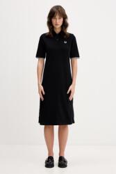 Fred Perry rochie din bumbac PPY2-SUD1K5_99X (D2179)