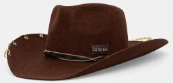 LE SH KA headwear pălărie cu boruri largi pentru femei, din lână Brown Cowboy PPY2-CADZZU_88X (BrownCowboy)