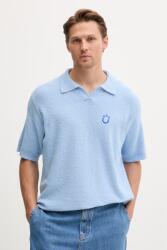 HUGO Blue polo tricotat pentru bărbați, cu bumbac Sorinou PPY2-SWM086_55X (50557340)