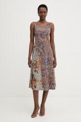 Max Mara kiszélesedő ruha pamut PAUSA - barna S