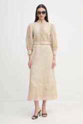 Luisa Spagnoli vászon ruha Provina - bézs 40
