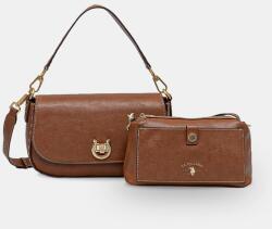 U. S. Polo Assn U. S. Polo Assn. női műbőr keresztpántos táska Middleton - barna Univerzális méret - answear - 30 990 Ft
