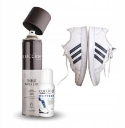 Coccine Vízálló Cipőimpregnáló Fehér Fogkrém Fehérítő Whitener Coccine 2in1 (Zestaw do Czyszczenia Impregnacji Białych But)